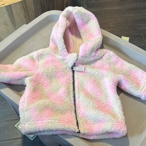 Hanna Andersson Pink and Cream Kids Jacket